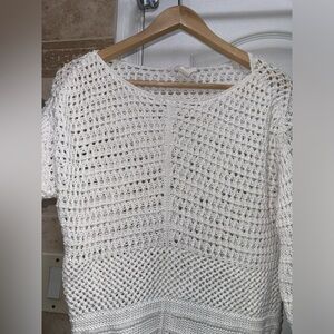 Loft Beach Cover Up Crochet Top SZ XS